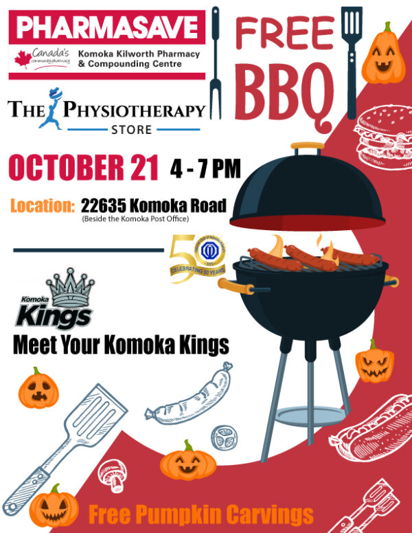 Kings Partner with Pharmasave for BBQ October 21st